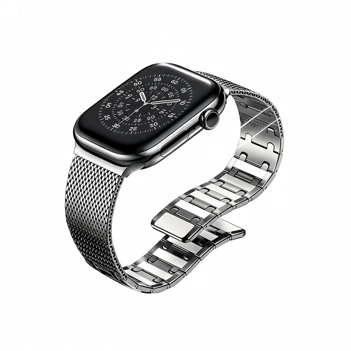Apple Watch Solid Milanese Strap (Titanium)