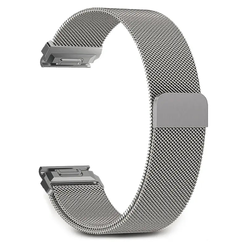 Garmin Fenix E Premium Milanese Strap (Titanium)
