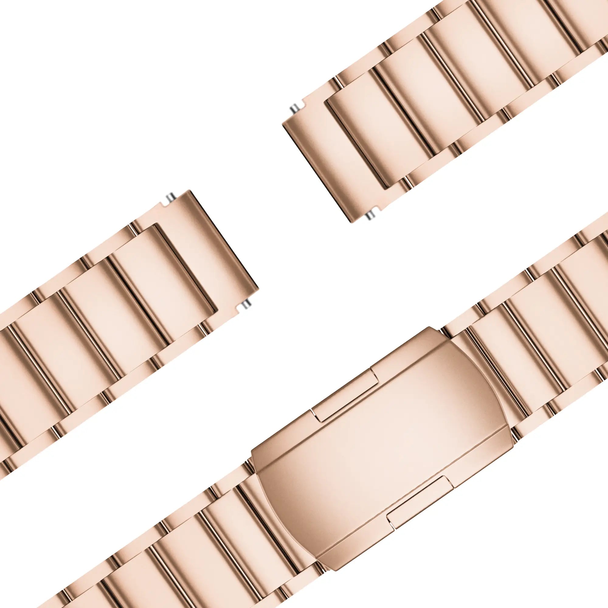 Bandz Correa titanio con eslabones Garmin Venu 2s (oro rosado)