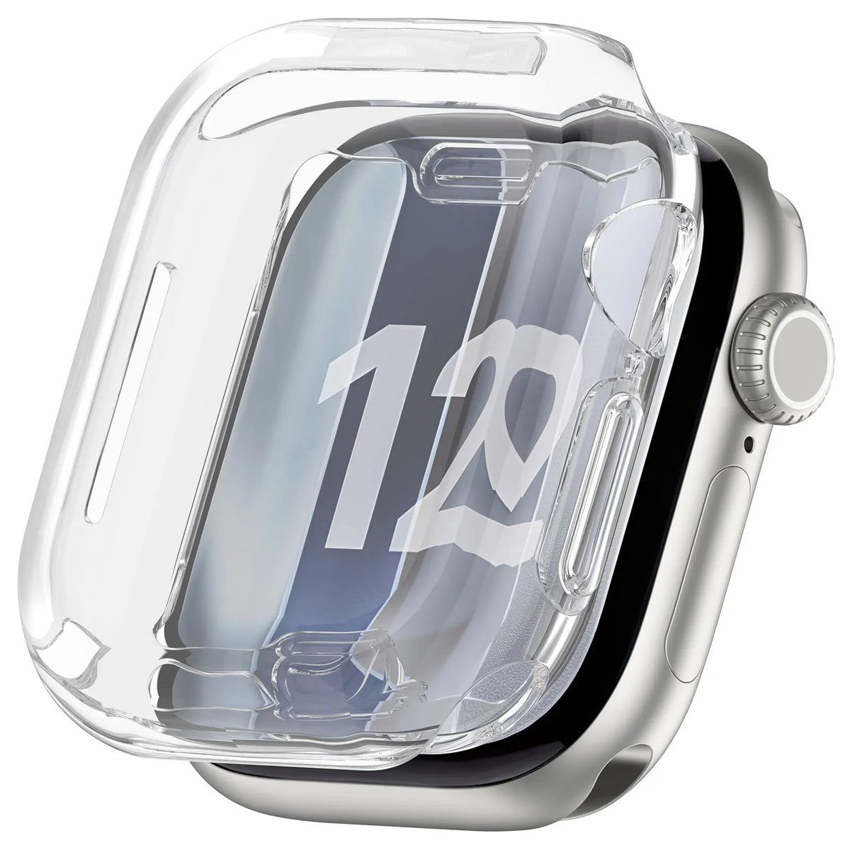 Funda TPU integral Apple Watch 12 - 46mm (transparente)