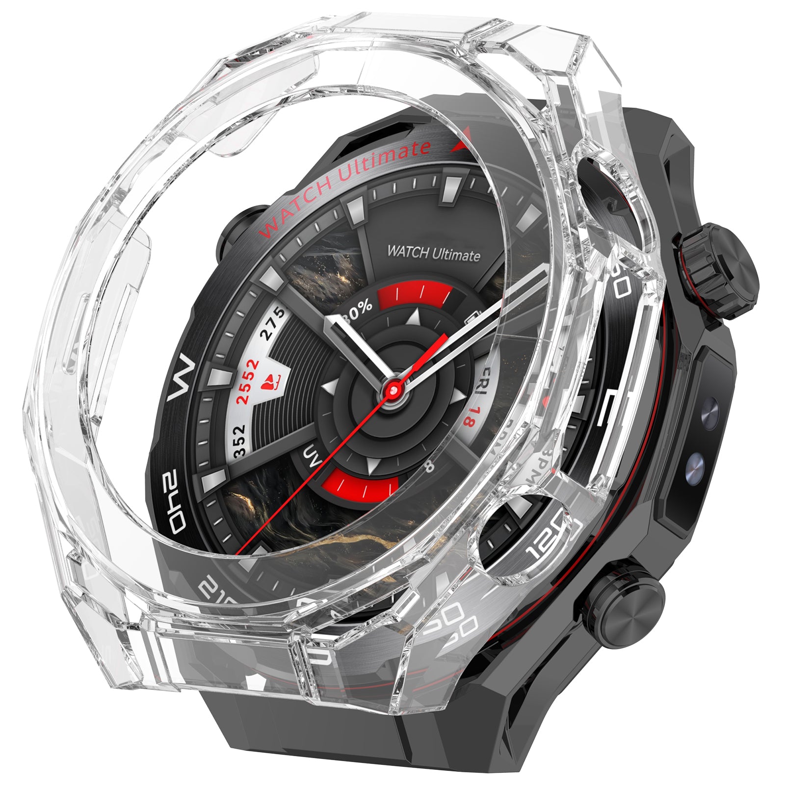 Funda PC con cristal Huawei Watch Ultimate 2 (transparente)