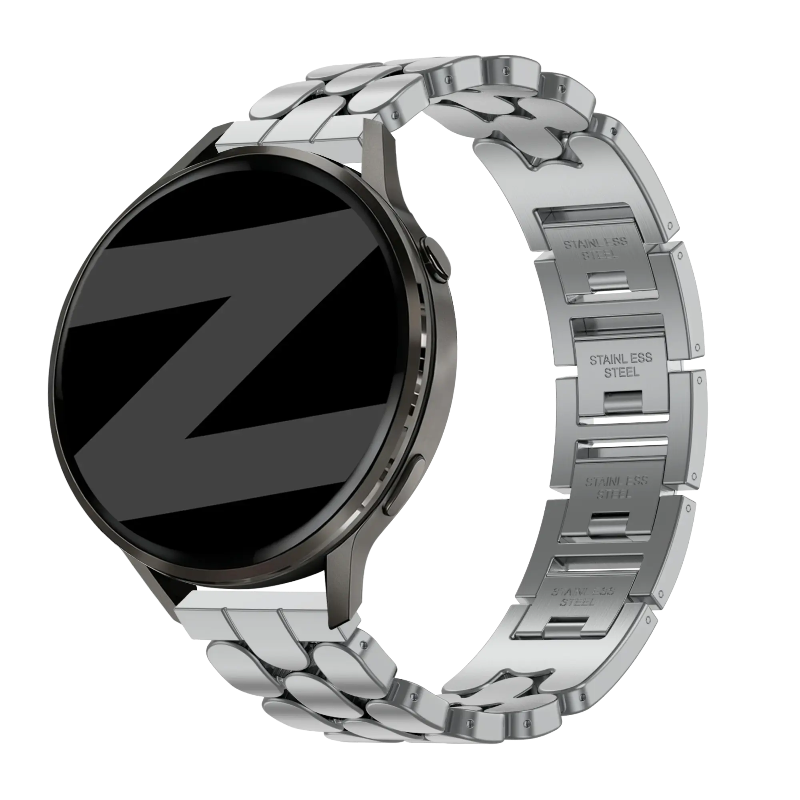 18mm steel band oval silver