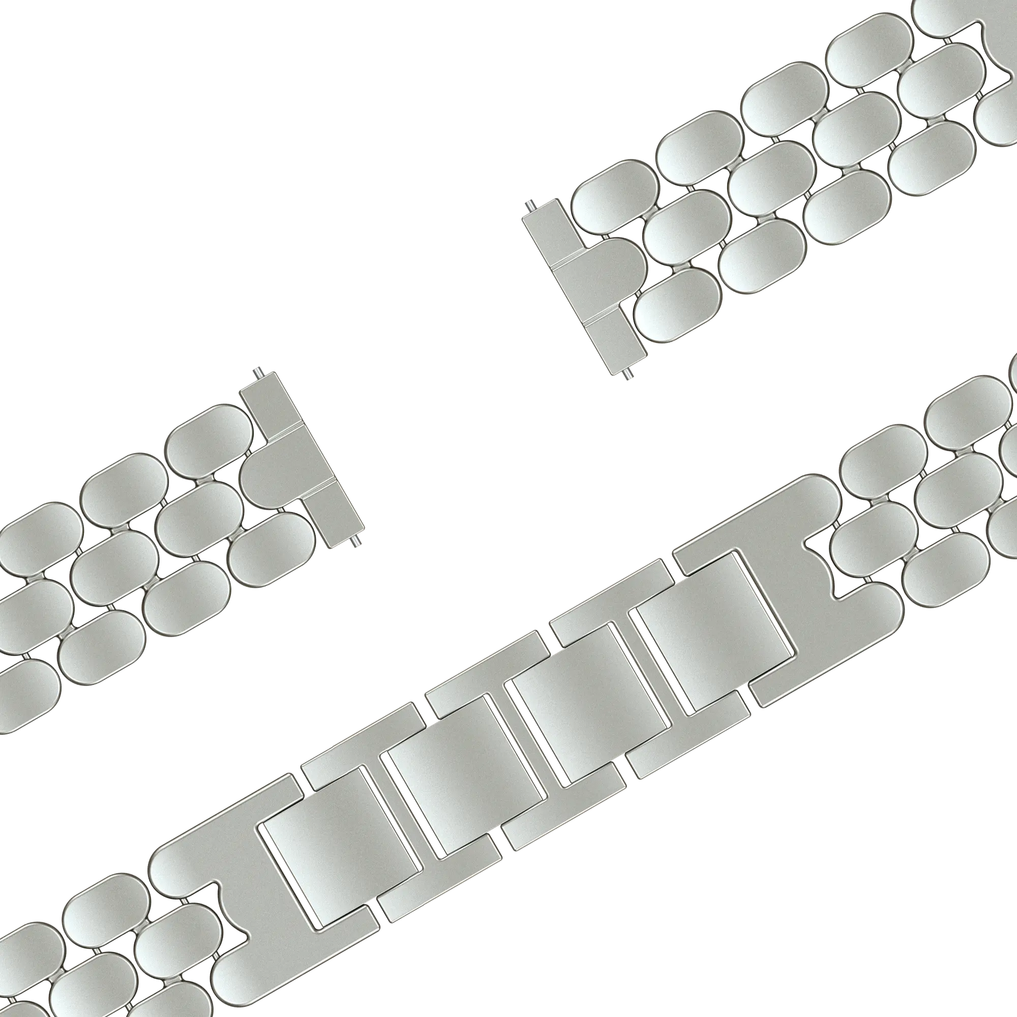 Bandz Correa acero 'Oval' Fossil Gen 5e - 42mm (blanco estrella)