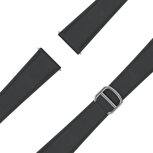 Bandz Samsung Galaxy Watch 6 - 40mm Leather Strap 'D-Type' (Black)