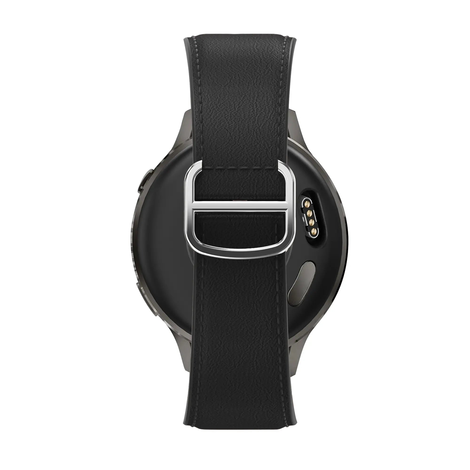 Bandz Samsung Galaxy Watch 6 - 40mm Leather Strap 'D-Type' (Black)