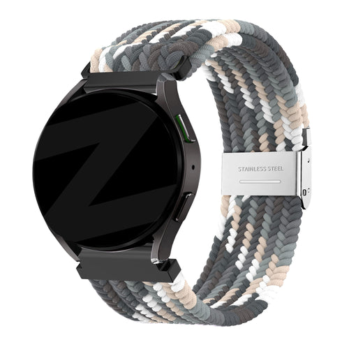 Bandz Correa nylon trenzada Garmin Vivomove Sport (mandala negro)