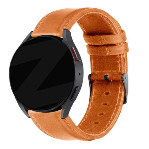 Bandz Correa cuero 'Classic' Pebble Round 2 - 20mm (marrón)