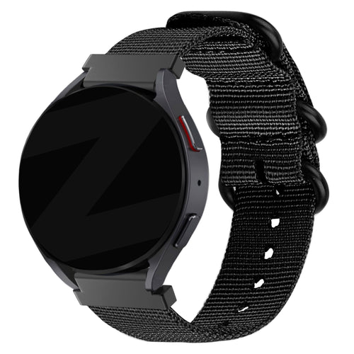 Bandz Honor Watch 4 Pro Buckled Nylon Strap (Black)