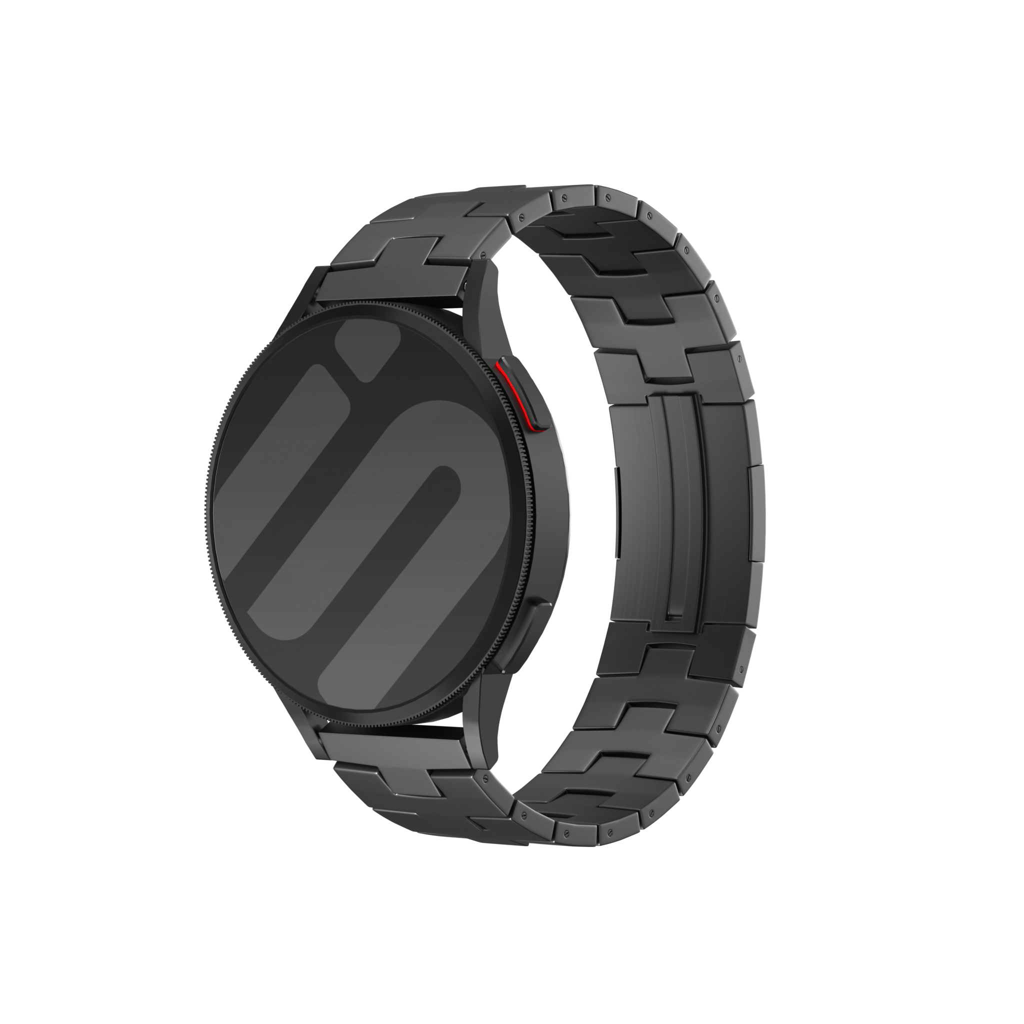 Correa titanio con hebilla plana Huawei Watch GT 6 Pro 46mm (grafito)