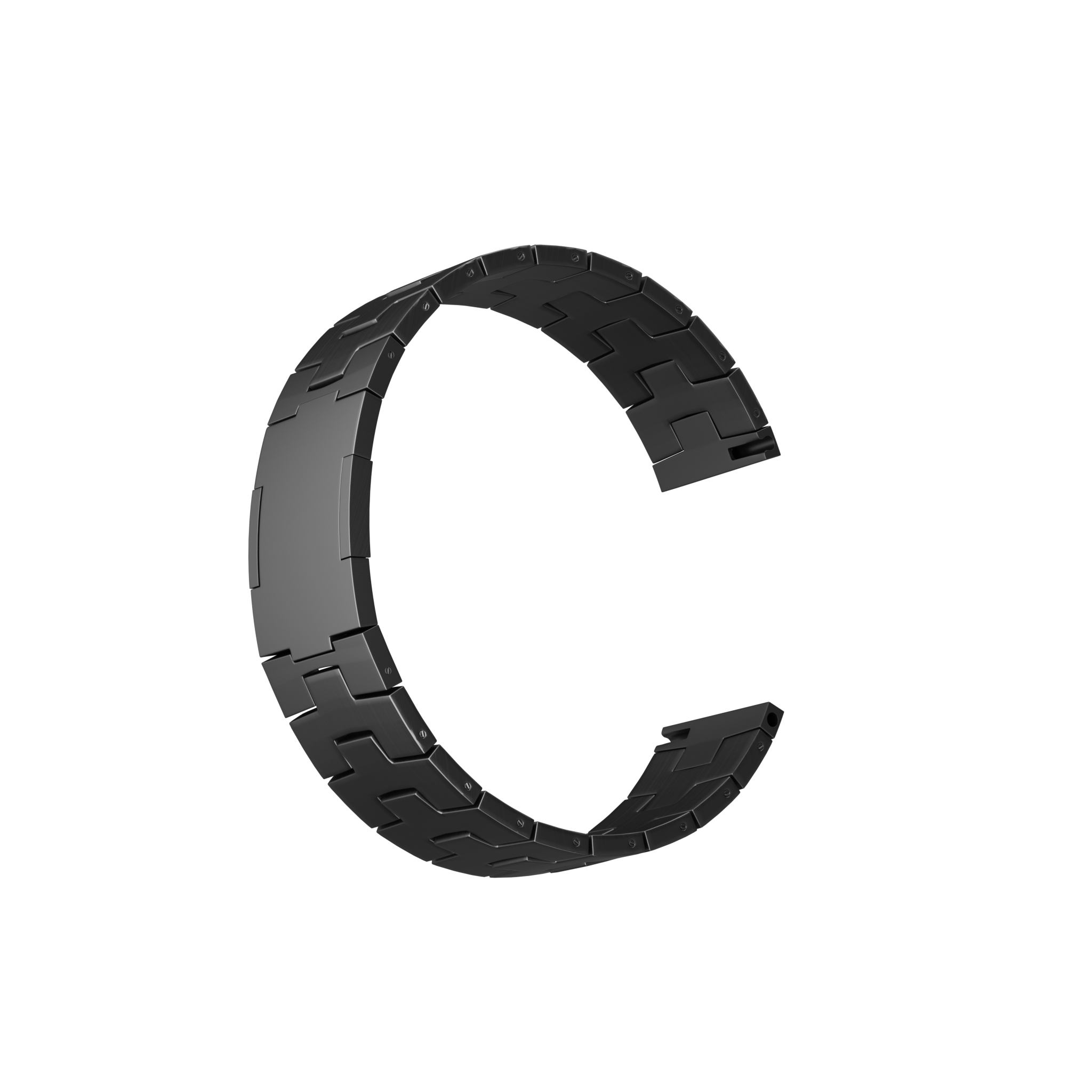 Suunto Vertical Titanium Grain Strap (Flat Buckle) (Graphite)