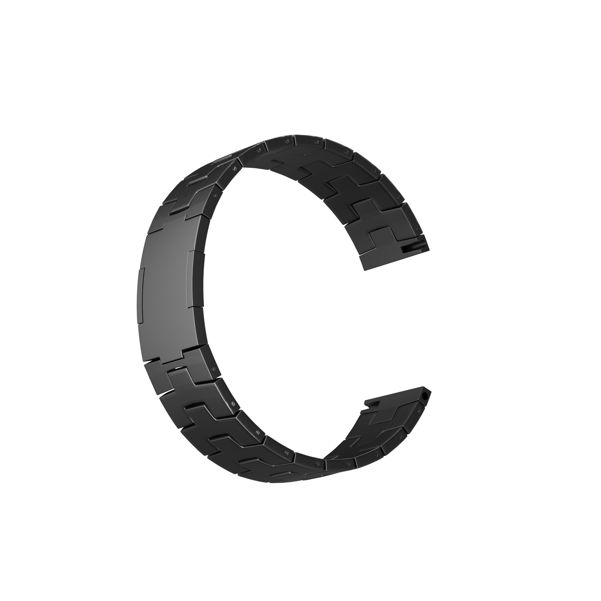 Correa titanio con hebilla plana Huawei Watch GT 6 Pro 46mm (grafito)