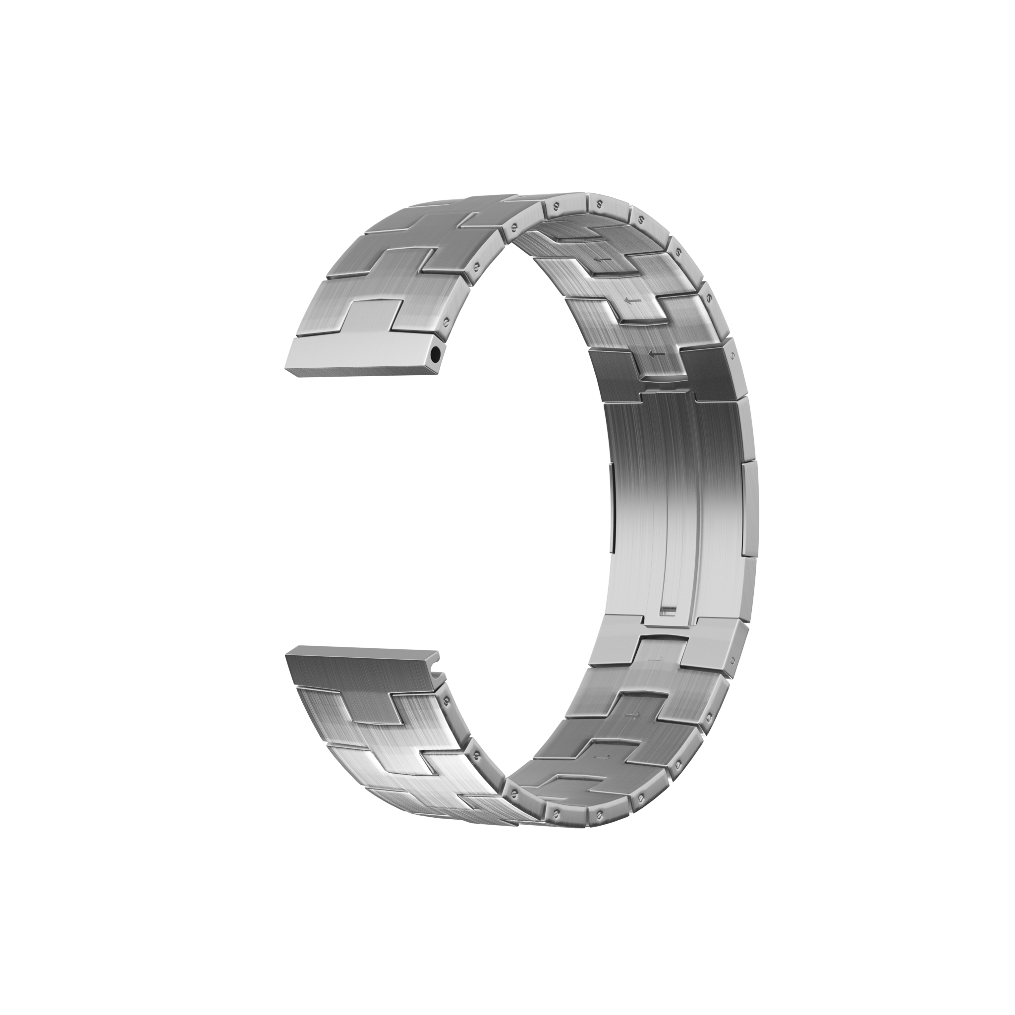 Correa titanio granulado Huawei Watch GT 4 - 46mm - cierre plano (plateado)