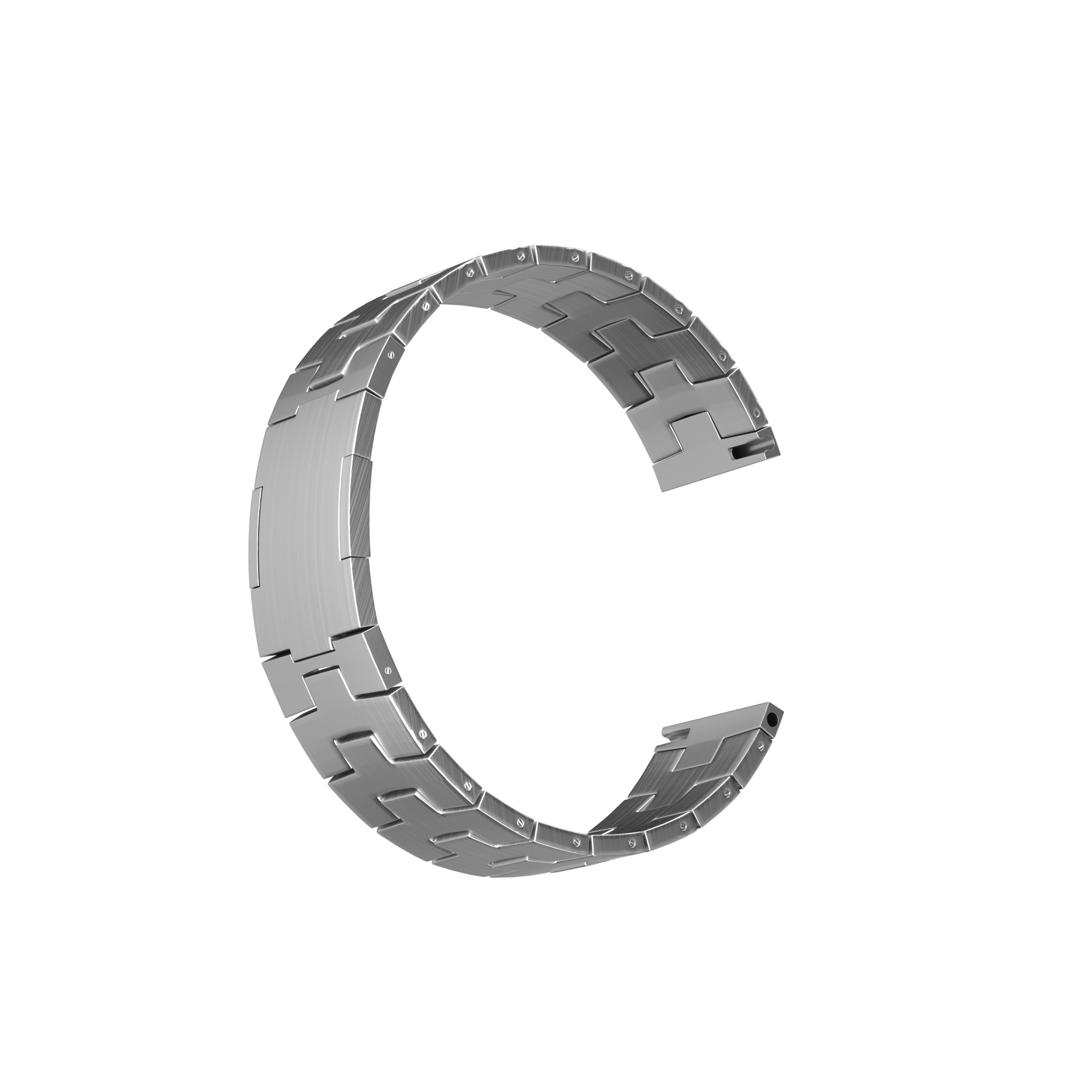 Amazfit GTR 4 Titanium Grain Strap (Flat Buckle) (Silver)