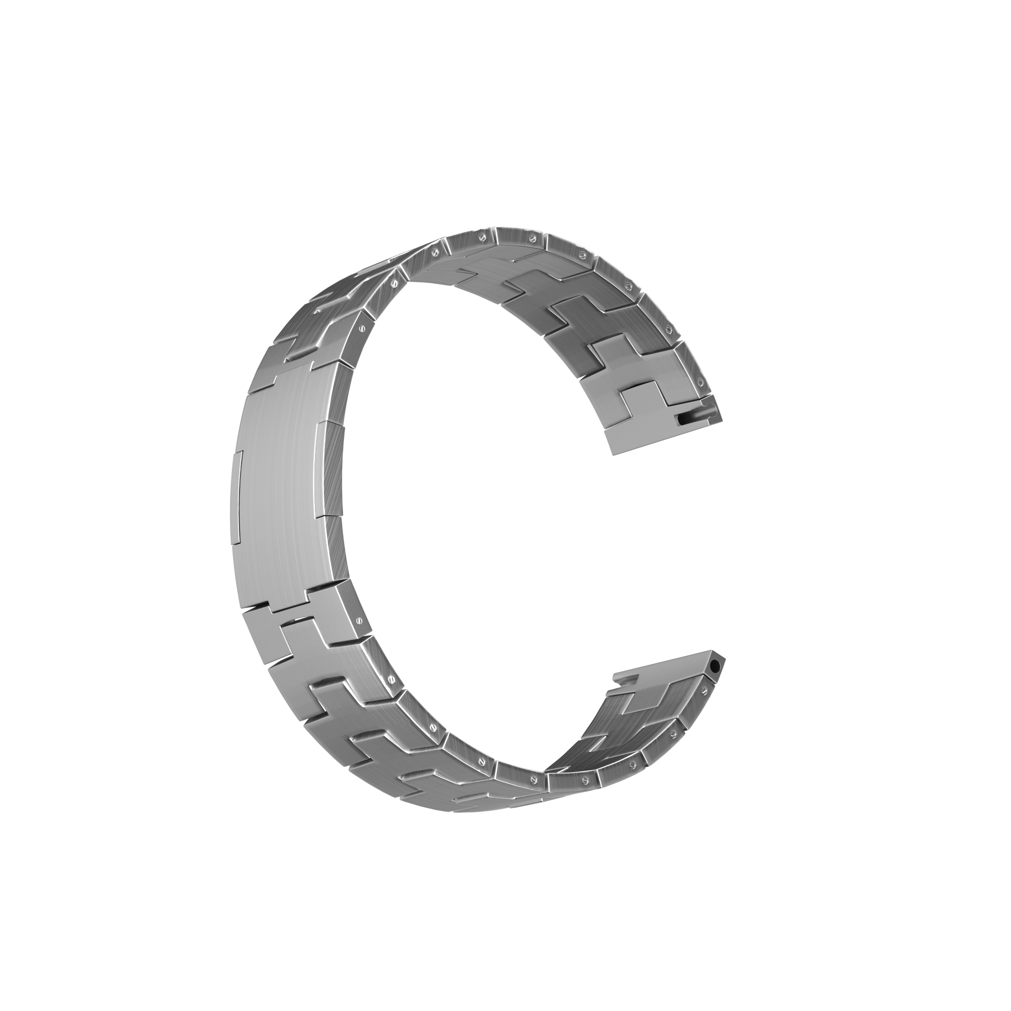 CMF Watch Pro 3 Titanium Grain Strap (Flat Buckle) (Silver)