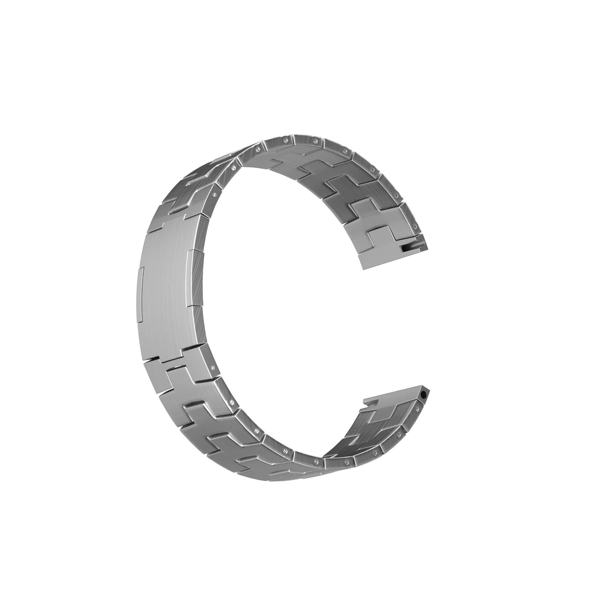 Correa de titanio OnePlus Watch 3 (cierre plano) (plata)