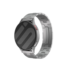 Suunto Run Titanium Grain Strap (Flat Buckle) (Silver)