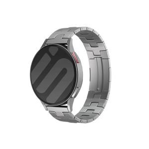 Coros Pace 3 Titanium Grain Strap (Flat Buckle) (Silver)