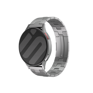 Correa titanio granulado Huawei Watch GT 5 Pro - 46mm- cierre plano (plateado)