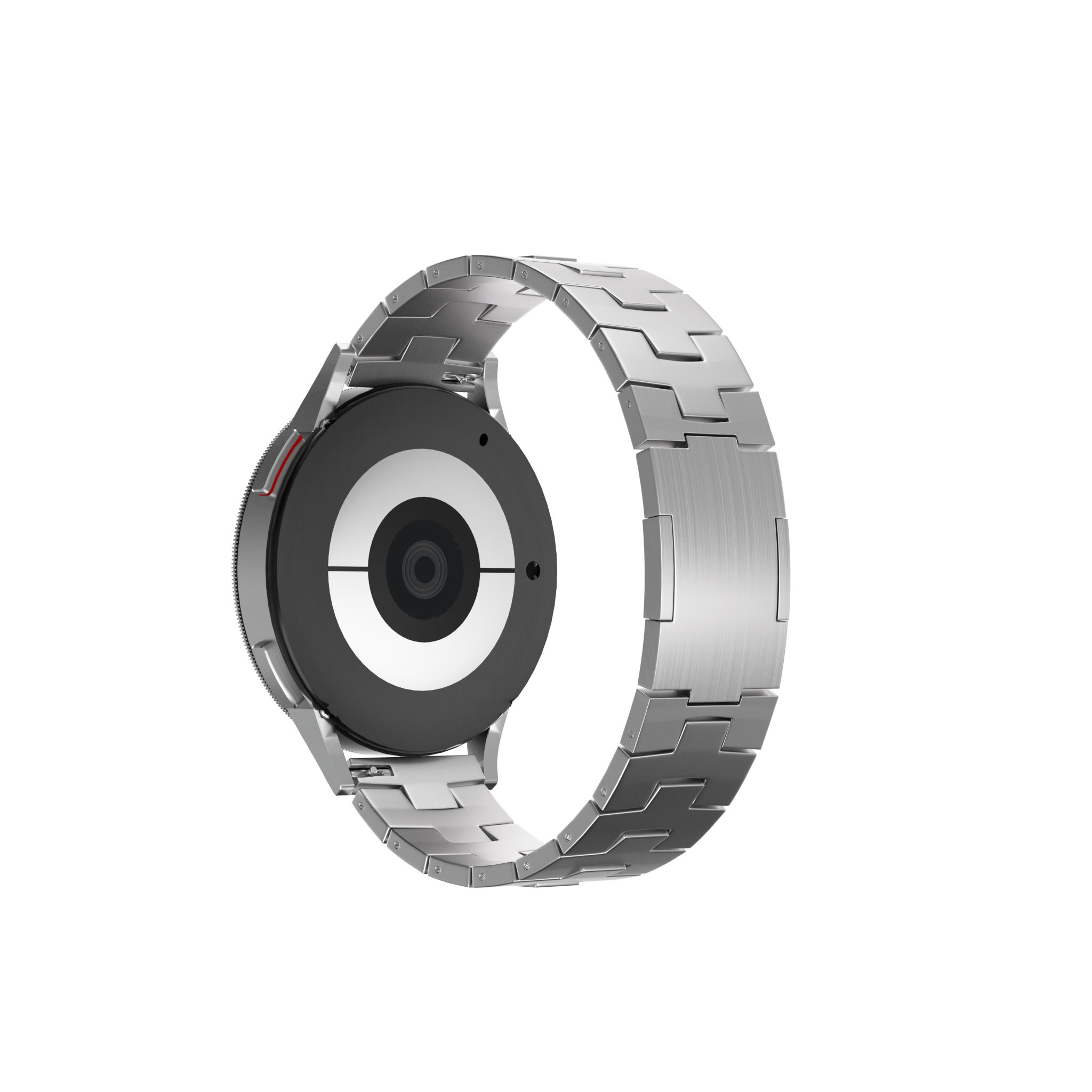 Suunto 9 Peak Titanium Grain Strap (Flat Buckle) (Silver)