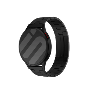 Correa titanio granulado (cierre plano) Huawei Watch Ultimate (negro)