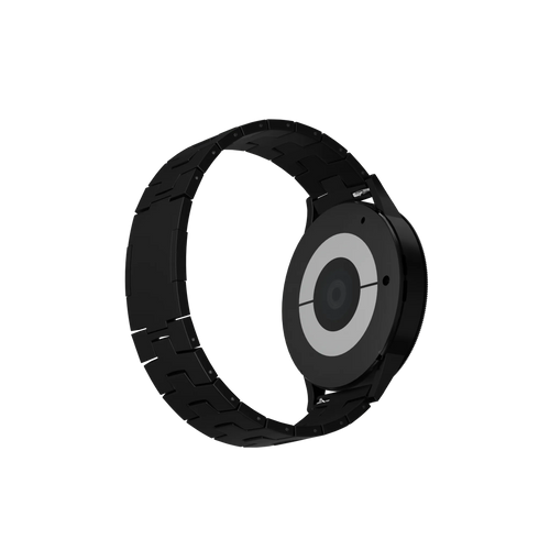 Correa titanio granulado (cierre plano) Huawei Watch Ultimate (negro)