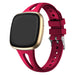 Correa silicona de lujo Fitbit Sense (rosa-roja)