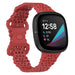 Correa silicona con estampado Fitbit Sense (rojo)