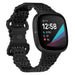 Correa silicona con estampado Fitbit Sense (negro)