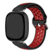 Correa deportivo Fitbit Versa 4 (negro/rojo)