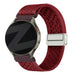 Bandz Samsung Galaxy Watch 4 44mm Vintage Nylon Strap (Wine Red)