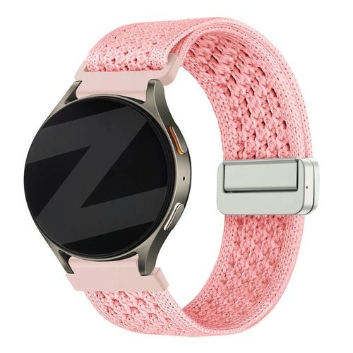Pebble Round 2 - 20mm Vintage Nylon Strap (Pink)