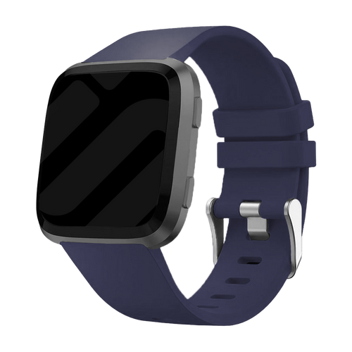 Fitbit Versa/Versa 2 Silicone Strap with Buckle (Dark Blue)