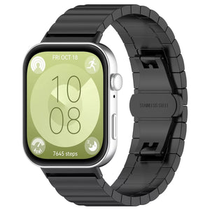Correa acero de lujo Huawei Watch Fit 4 Pro (negro)