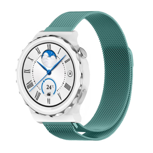 Correa milanesa Huawei Watch GT 3 Pro 43mm (verde)