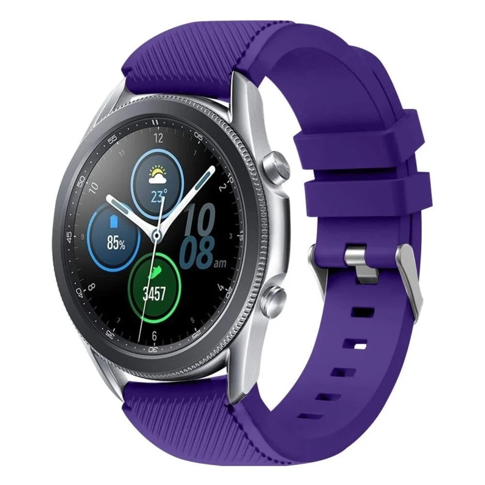 Samsung Galaxy Watch 3 45mm Silicone Strap (Purple)