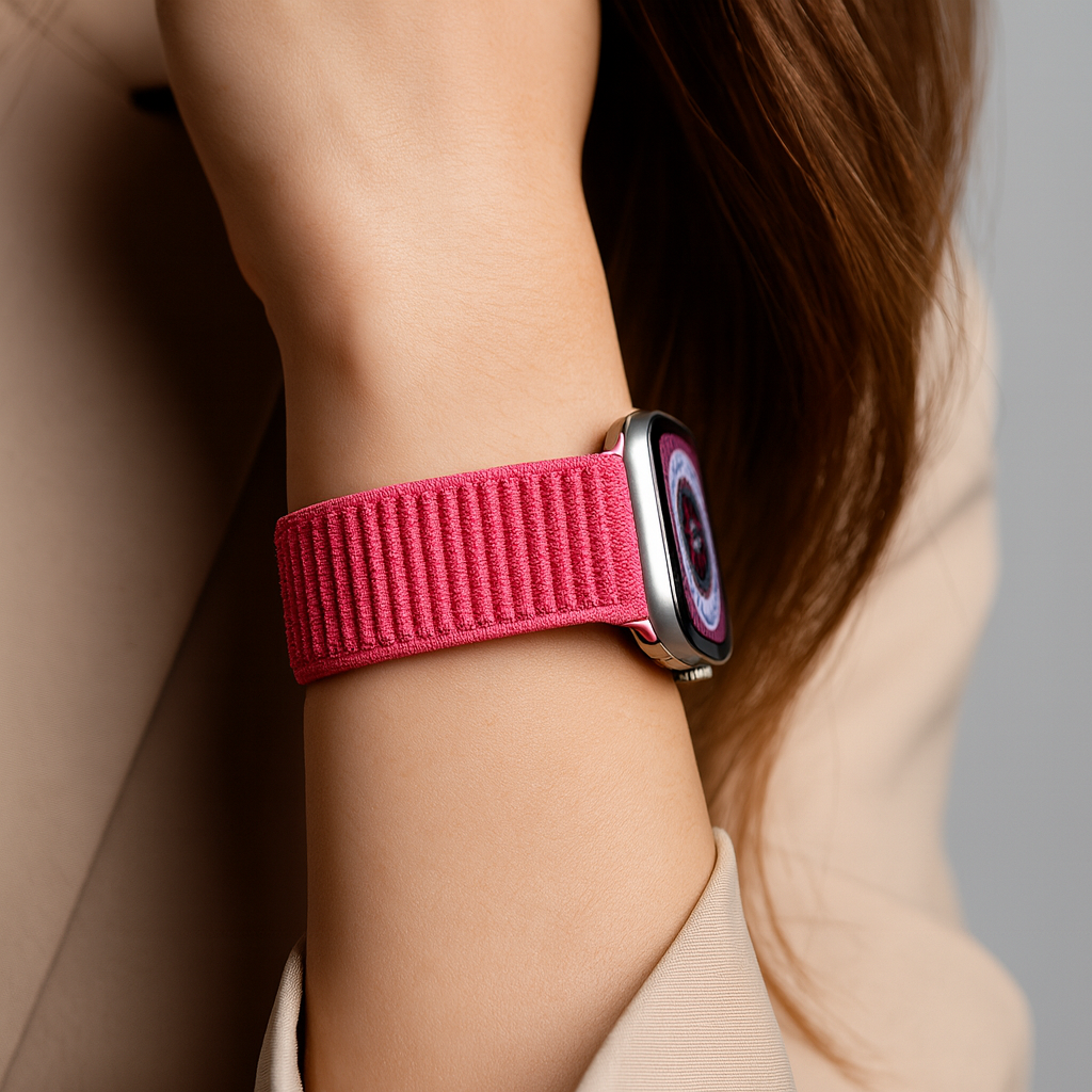 Strap-it Apple Watch Wave Nylon Strap (Watermelon)