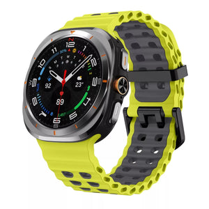 Correa de silicona wave Samsung Galaxy Watch Ultra (lima/gris oscuro)