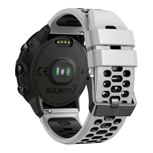 Universal 24mm Sport Buckle Strap (White/Black)