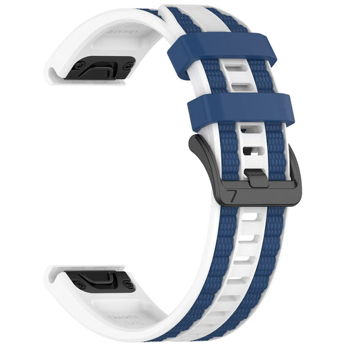 Correa deportiva grain Garmin Fenix 7x (blanco/azul)
