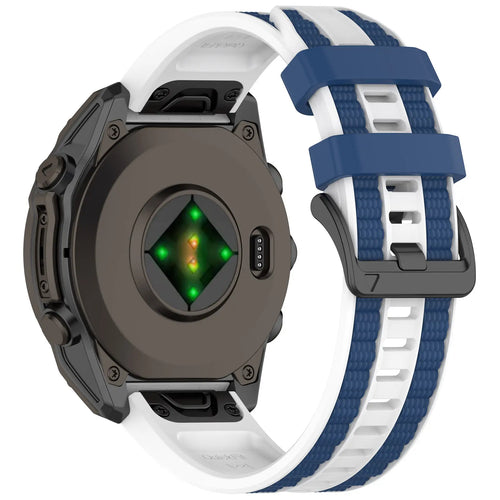 Garmin Approach S62 Sport Grain Strap (White/Blue)