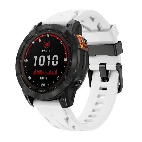 Correa silicona race Garmin Epix Pro (Gen 2) 51mm (blanco)