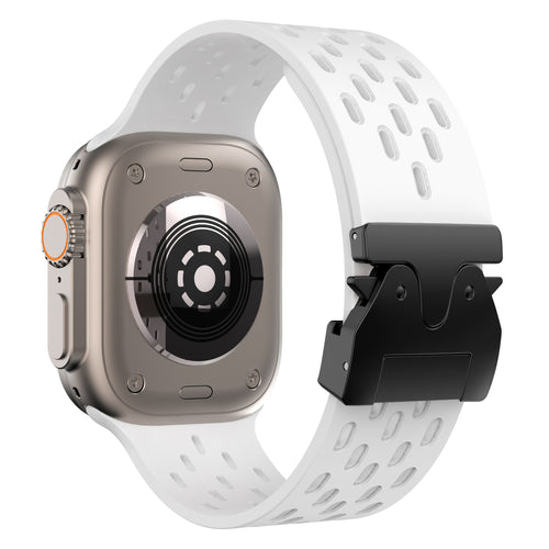 Correa silicona air con P-buckle Apple Watch (blanca)