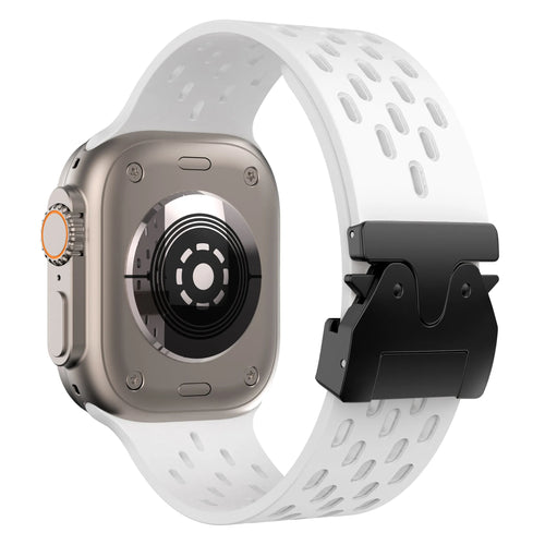 Correa silicona air con P-buckle Apple Watch (blanca)