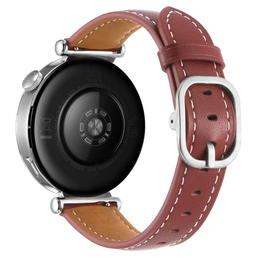Correa cuero square Huawei Watch GT 5 Pro - 42mm (rojo vino)