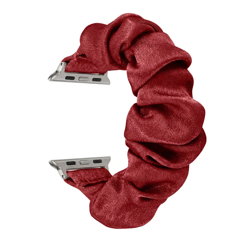 Apple Watch Scrunchie Strap (Wine Red)