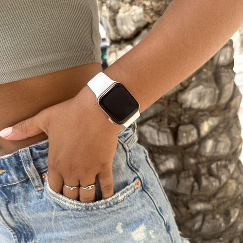 Correa silicona xoxo Wildhearts Apple Watch (blanco)