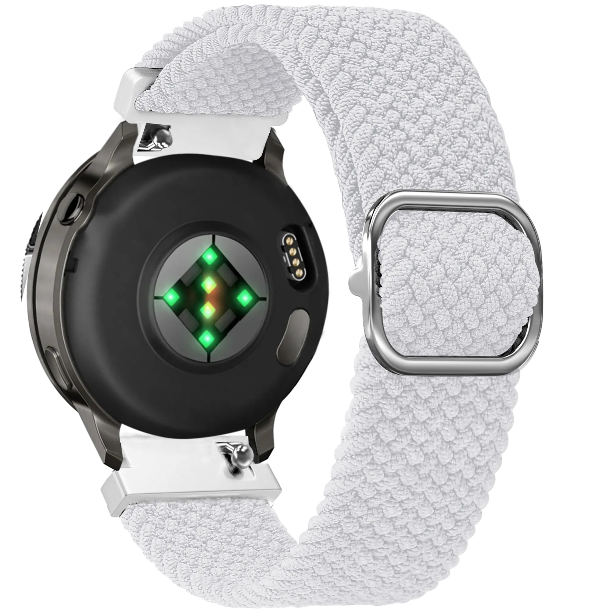 Bandz Correa trenzada ajustable Garmin Vivoactive 4s (blanco)