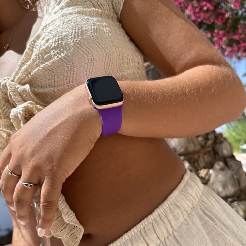 xoxo Wildhearts Correa silicona Apple Watch (púrpura oscuro)