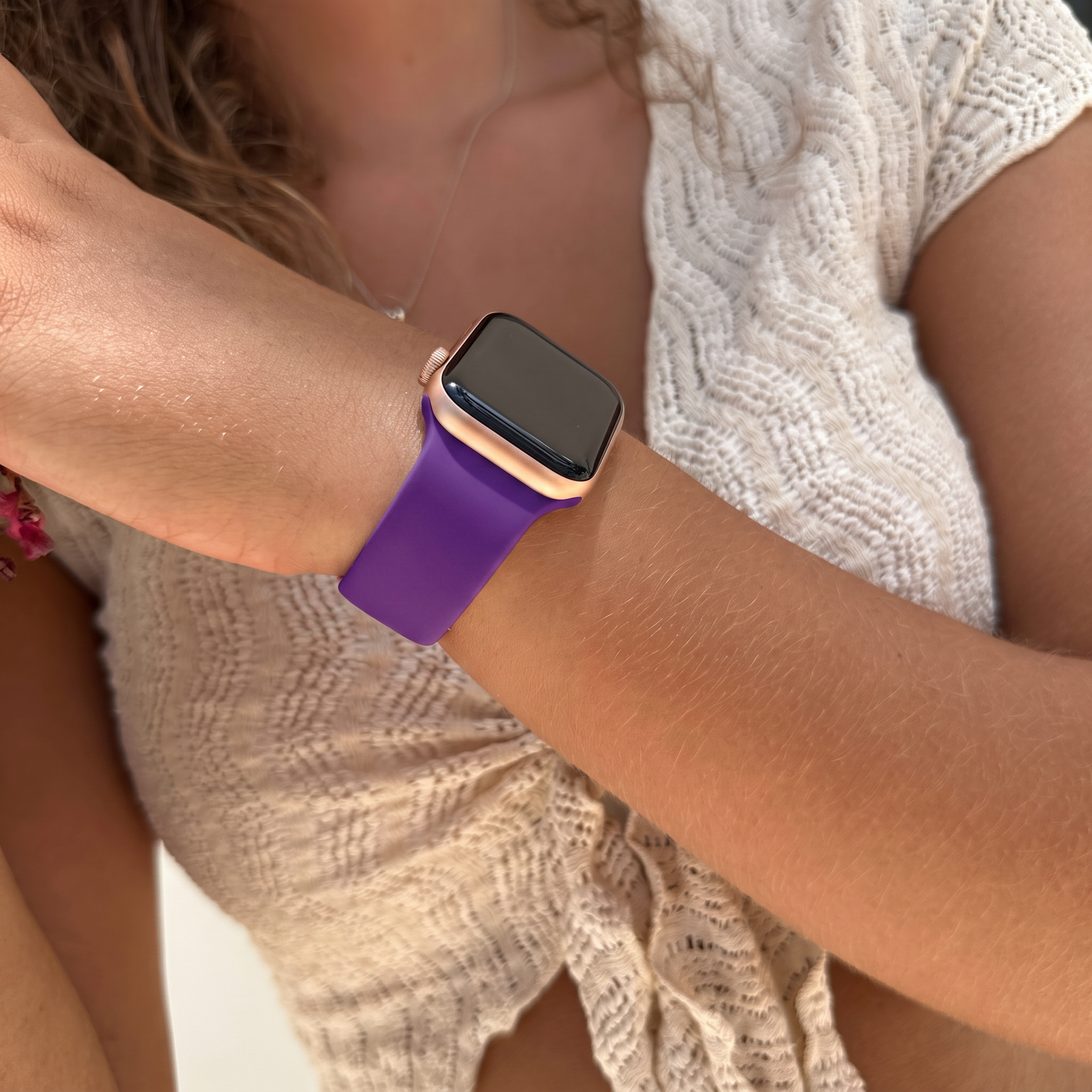 xoxo Wildhearts Correa silicona Apple Watch (púrpura oscuro)