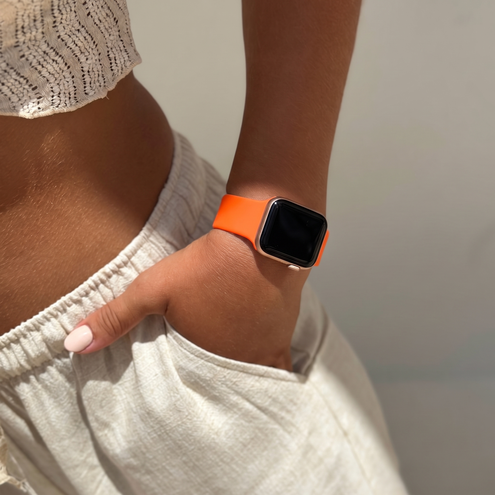 xoxo Wildhearts Correa silicona Apple Watch (naranja)